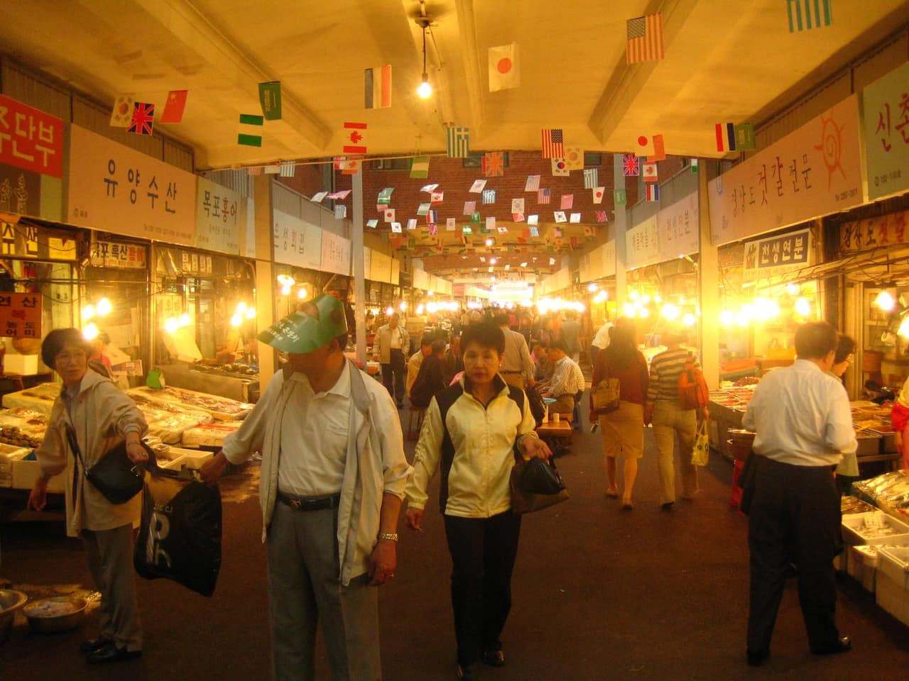 A street in Gwangjang Market