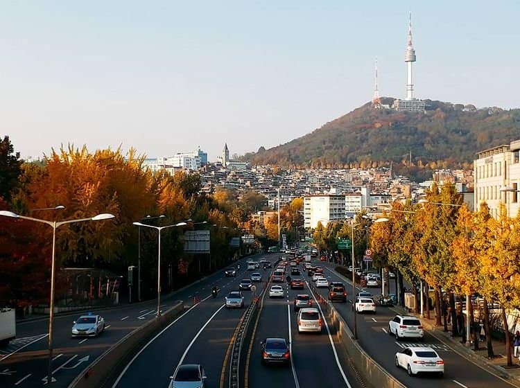 Haebangchon hillside