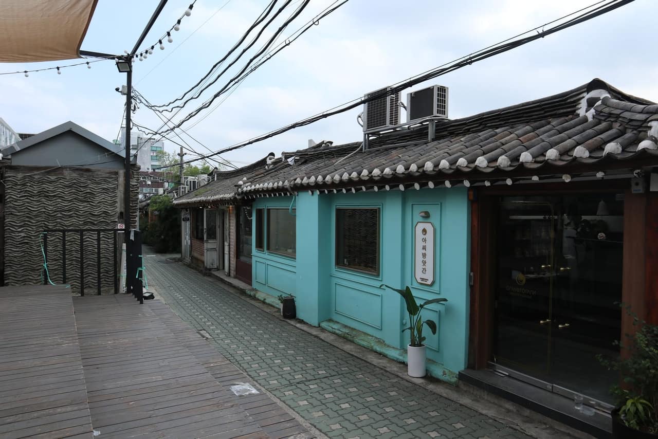 A hanok alley in Ikseon-dong