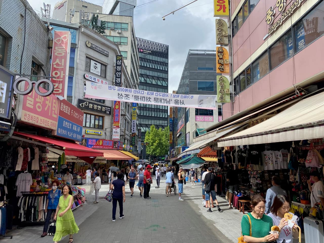 Shopping street in Namdaemun Market