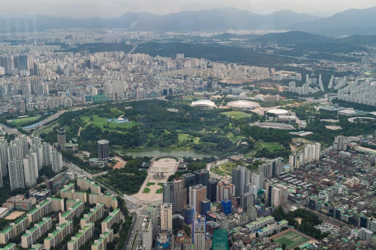 Olympic Park seen from Lotte World Tower